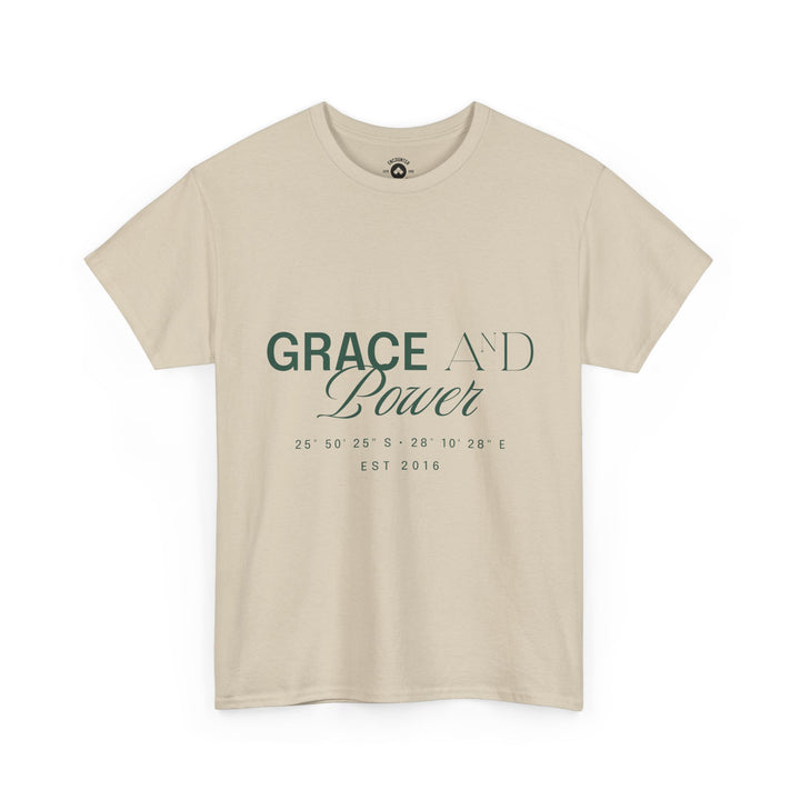Grace &amp; Power Coordinates Tee (Green Print)