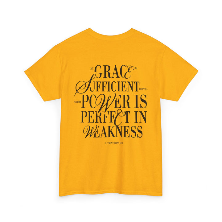Grace &amp; Power Statement Tee (Dark Print)