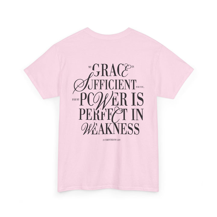 Grace &amp; Power Statement Tee (Dark Print)