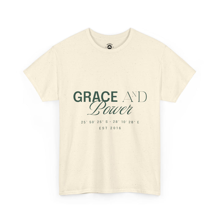 Grace &amp; Power Coordinates Tee (Green Print)