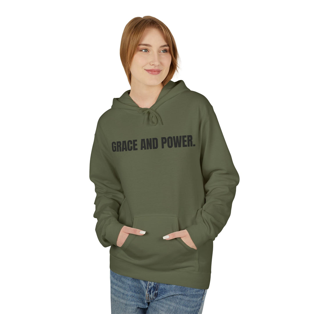 Grace &amp; Power Powerline Premium Hoodie (Dark Print)