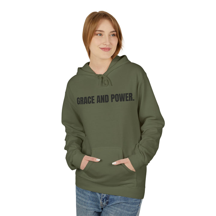 Grace &amp; Power Powerline Premium Hoodie (Dark Print)
