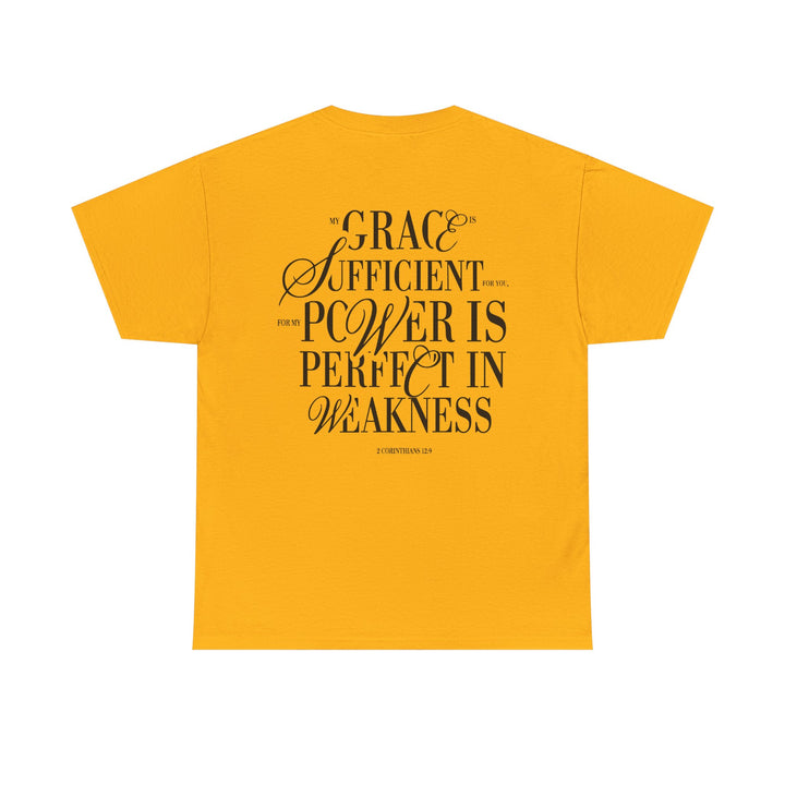 Grace &amp; Power Statement Tee (Dark Print)