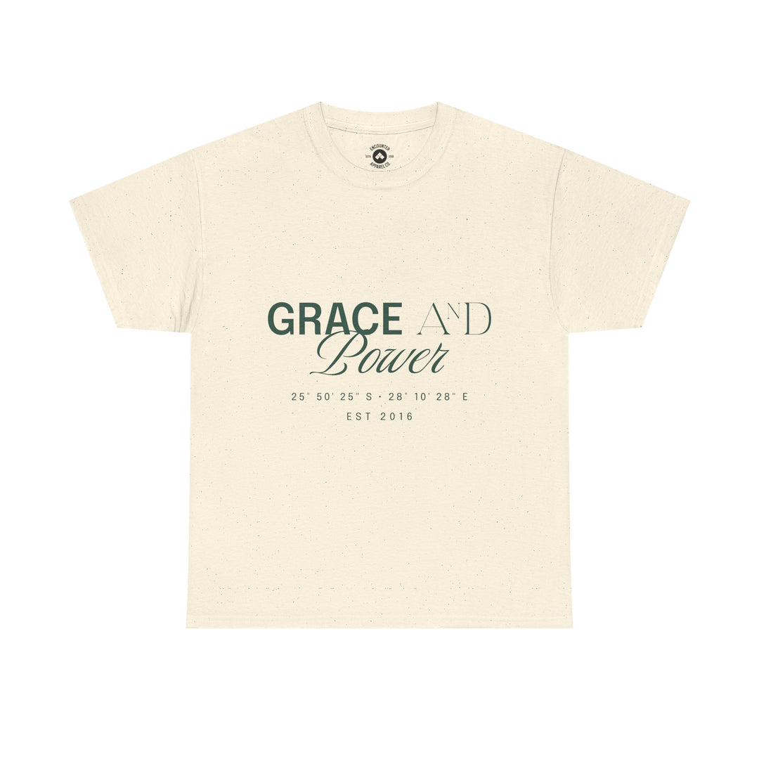 Grace &amp; Power Coordinates Tee (Green Print)