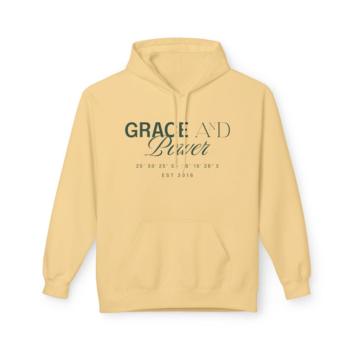 Grace &amp; Power Coordinates Premium Hoodie (Green print)