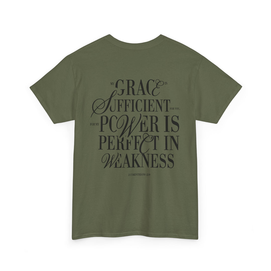 Grace &amp; Power Statement Tee (Dark Print)