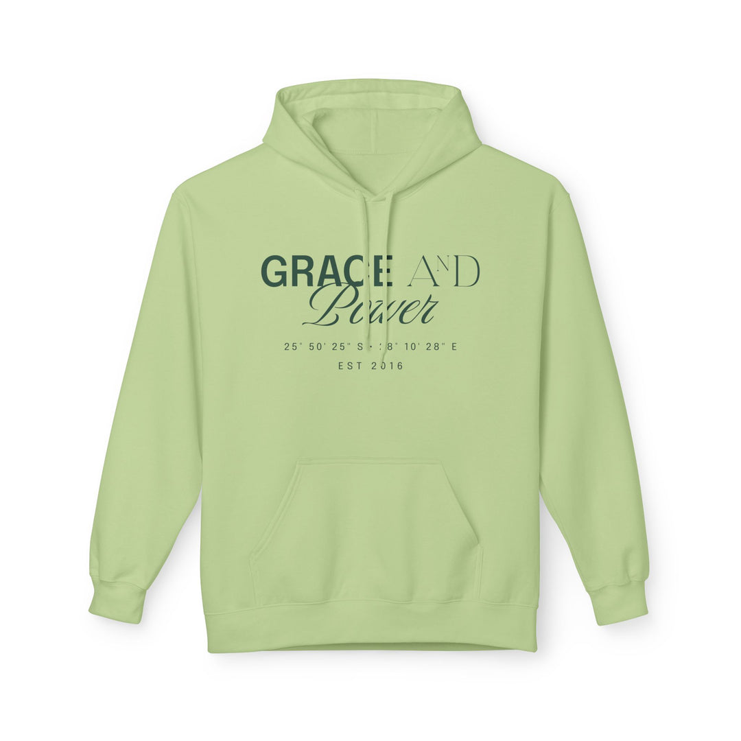 Grace &amp; Power Coordinates Premium Hoodie (Green print)