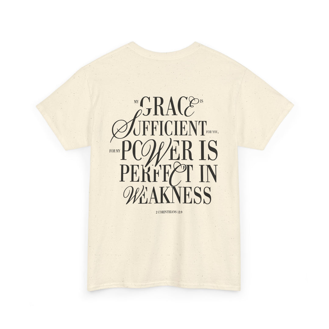 Grace &amp; Power Statement Tee (Dark Print)
