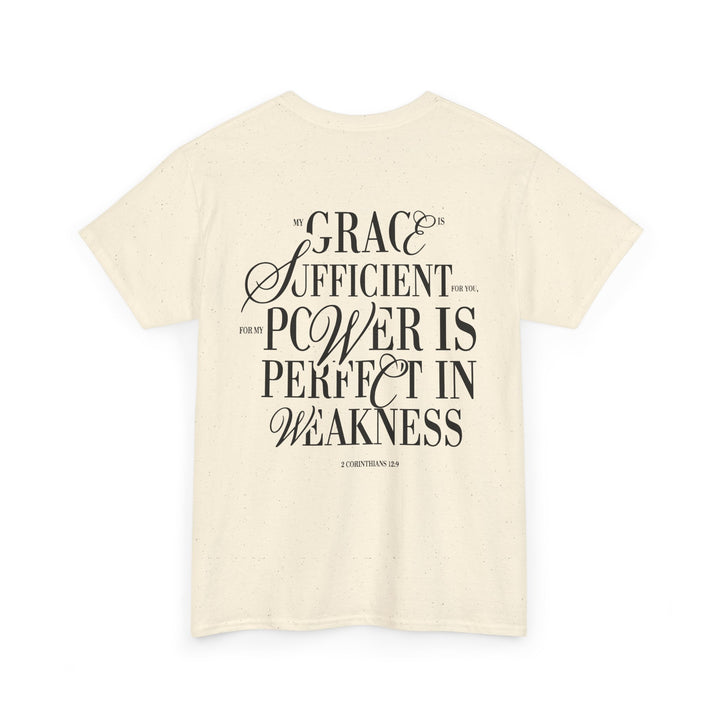 Grace &amp; Power Statement Tee (Dark Print)