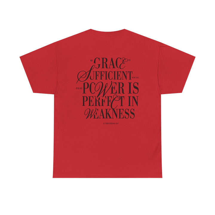 Grace &amp; Power Statement Tee (Dark Print)