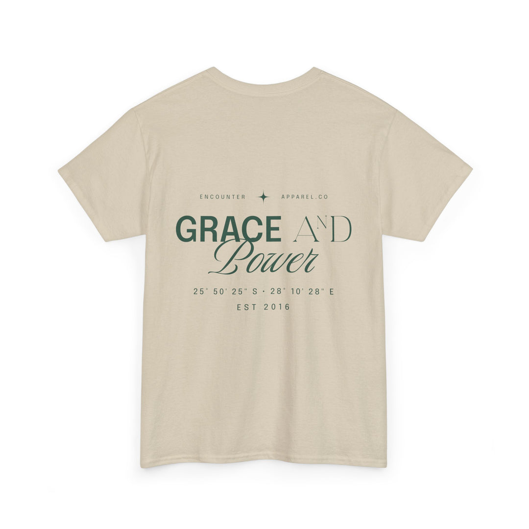Grace &amp; Power Coordinates Tee (Green Print)