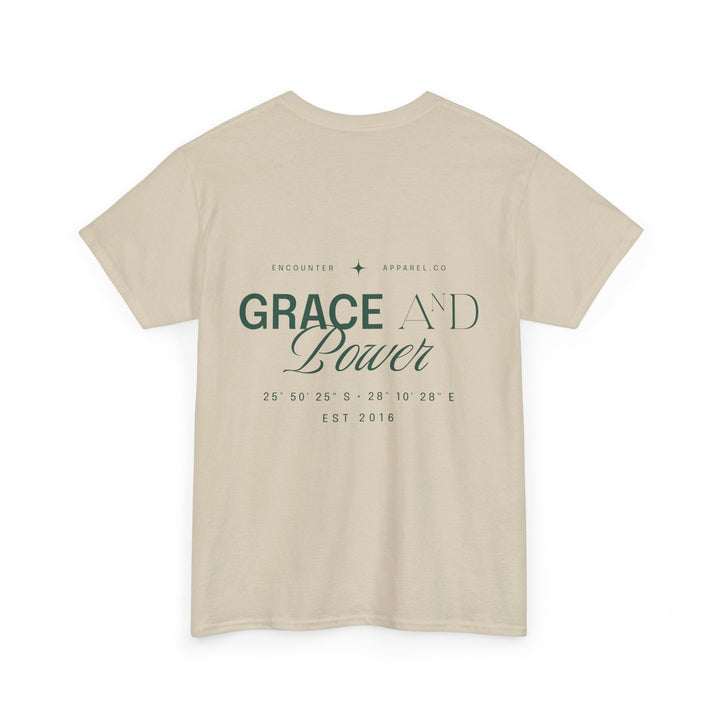 Grace &amp; Power Coordinates Tee (Green Print)