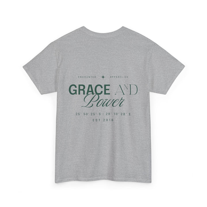 Grace &amp; Power Coordinates Tee (Green Print)