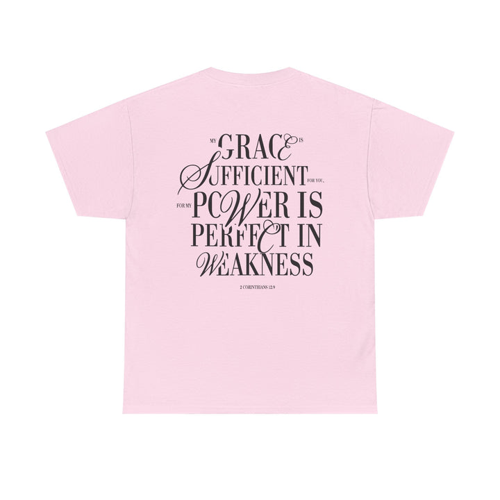 Grace &amp; Power Statement Tee (Dark Print)
