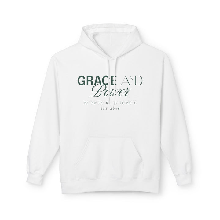 Grace &amp; Power Coordinates Premium Hoodie (Green print)