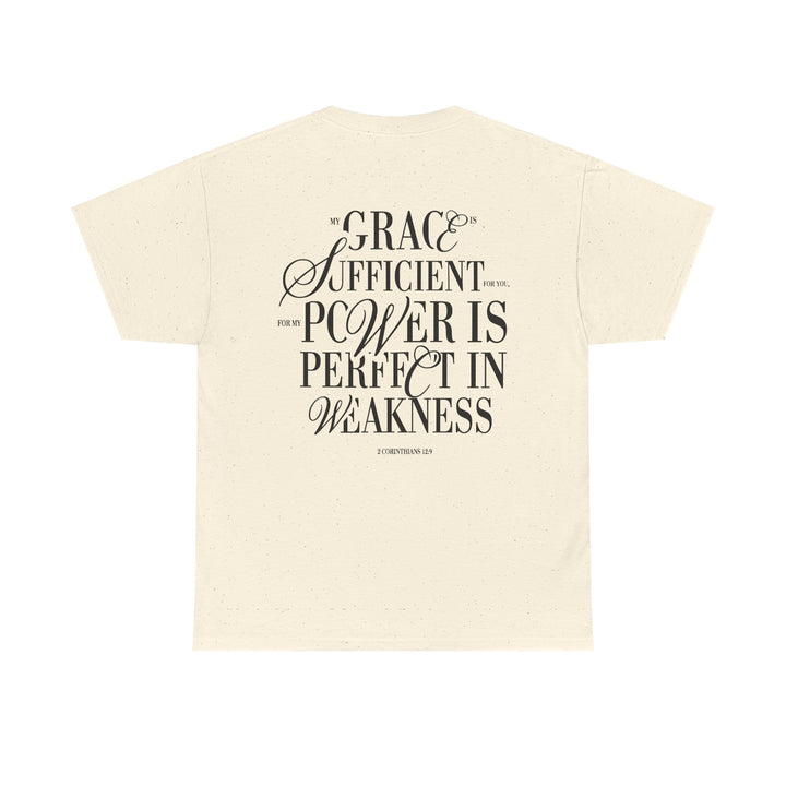 Grace &amp; Power Statement Tee (Dark Print)