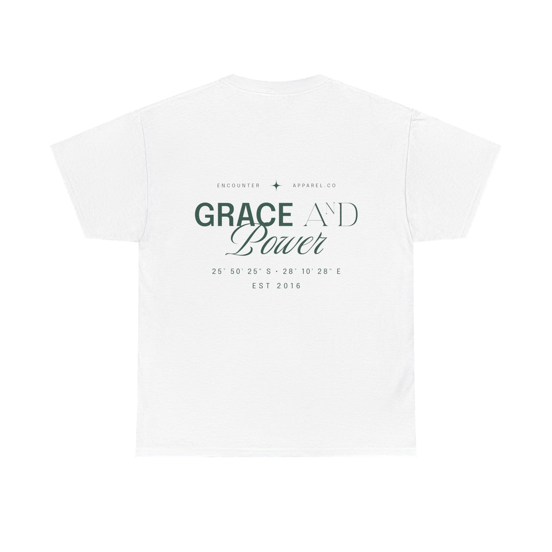 Grace &amp; Power Coordinates Tee (Green Print)