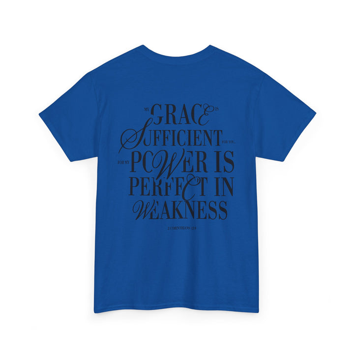 Grace &amp; Power Statement Tee (Dark Print)