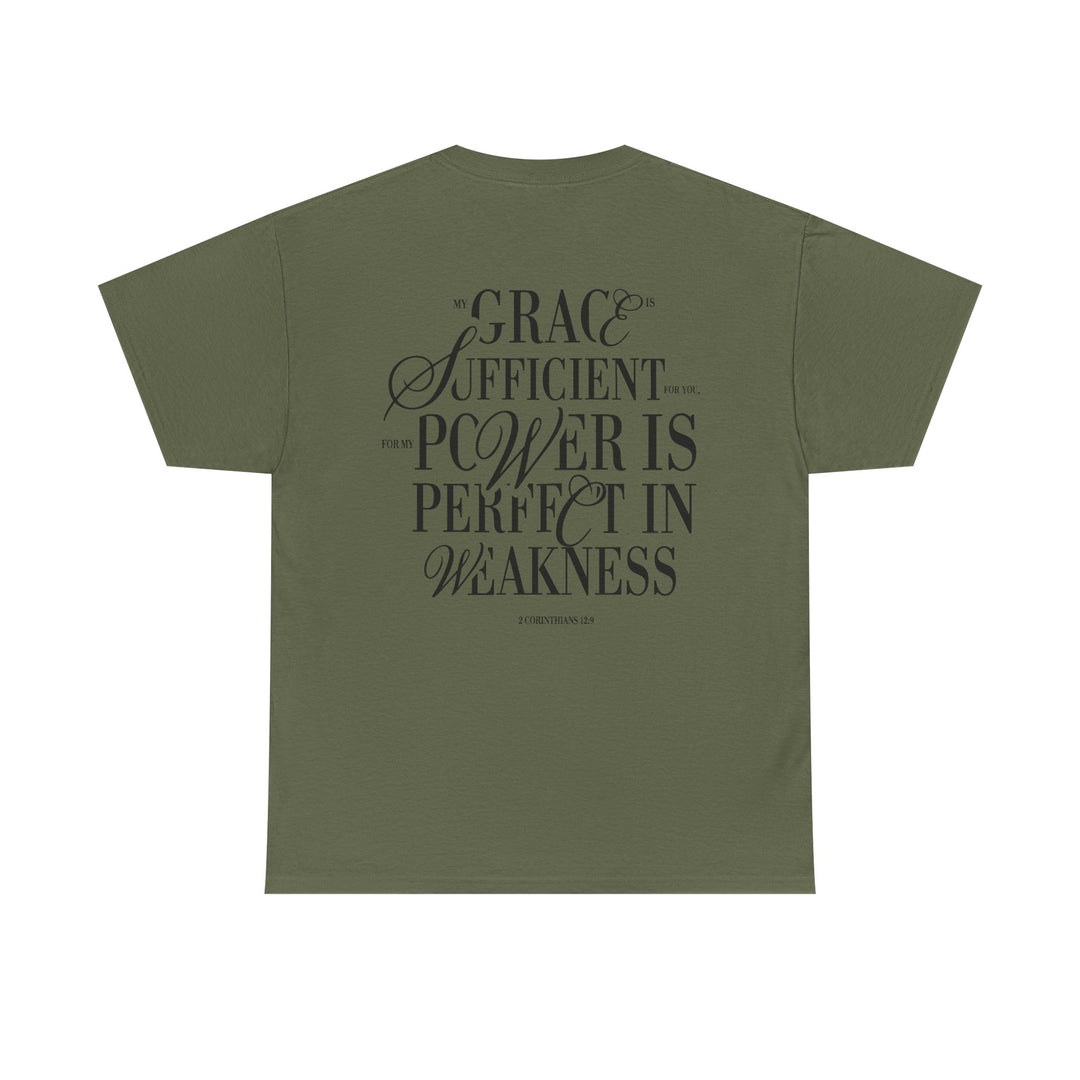 Grace &amp; Power Statement Tee (Dark Print)