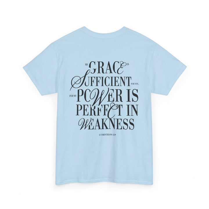 Grace &amp; Power Statement Tee (Dark Print)