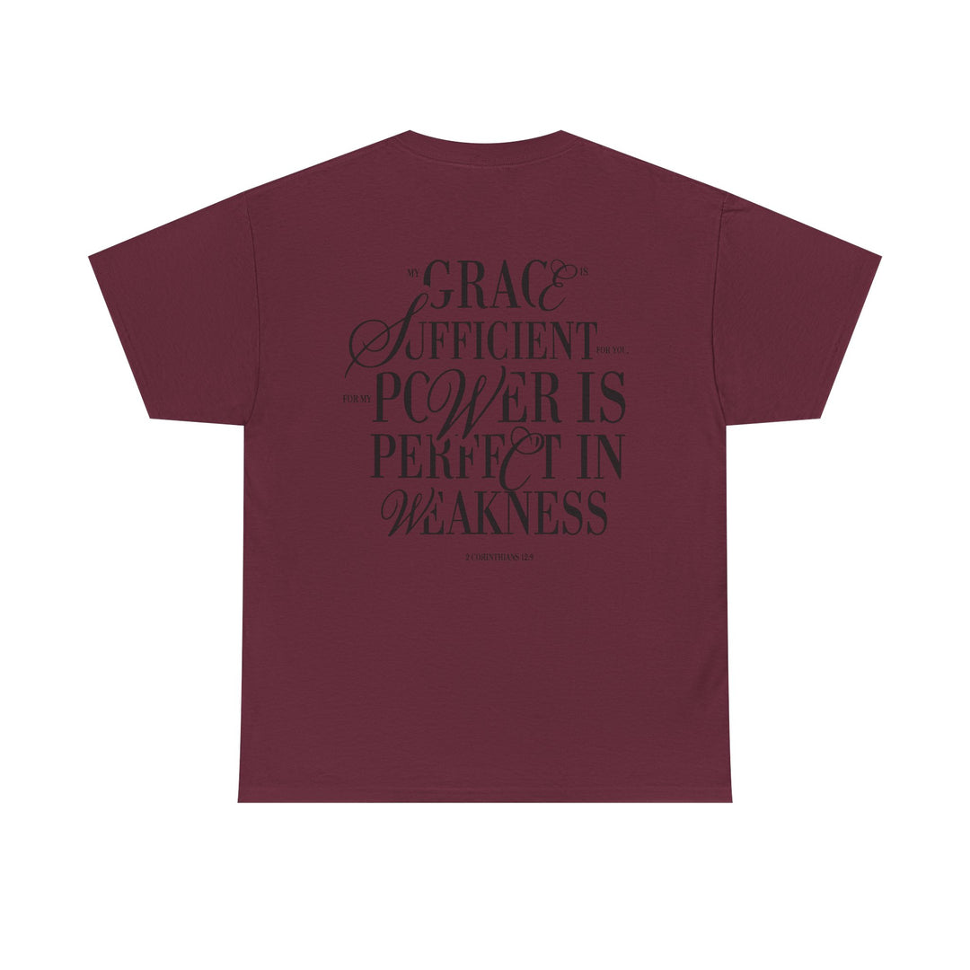 Grace &amp; Power Statement Tee (Dark Print)
