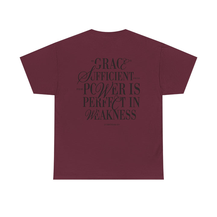 Grace &amp; Power Statement Tee (Dark Print)