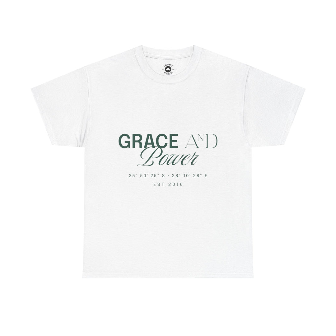Grace &amp; Power Coordinates Tee (Green Print)