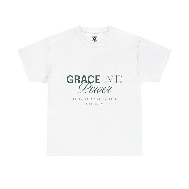 Grace &amp; Power Coordinates Tee (Green Print)