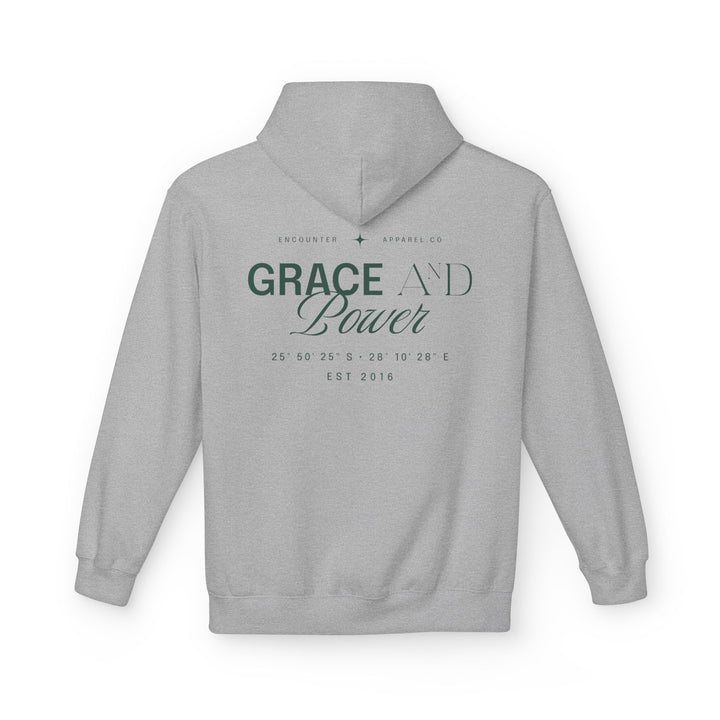 Grace &amp; Power Coordinates Premium Hoodie (Green print)