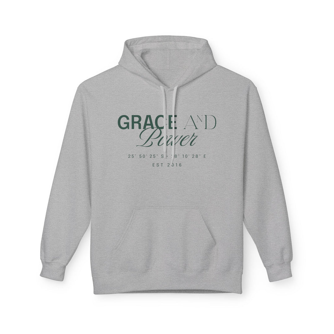 Grace &amp; Power Coordinates Premium Hoodie (Green print)
