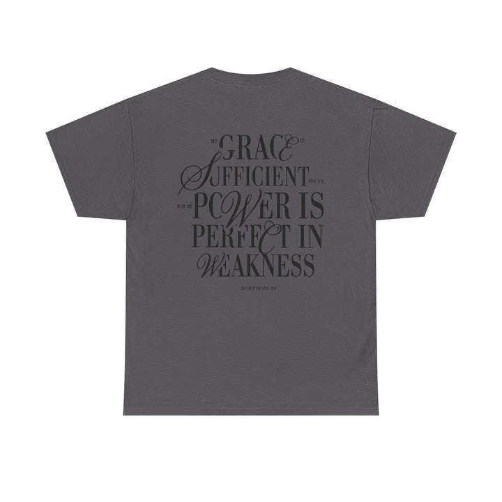 Grace &amp; Power Statement Tee (Dark Print)