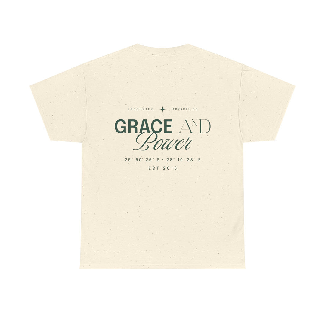 Grace &amp; Power Coordinates Tee (Green Print)