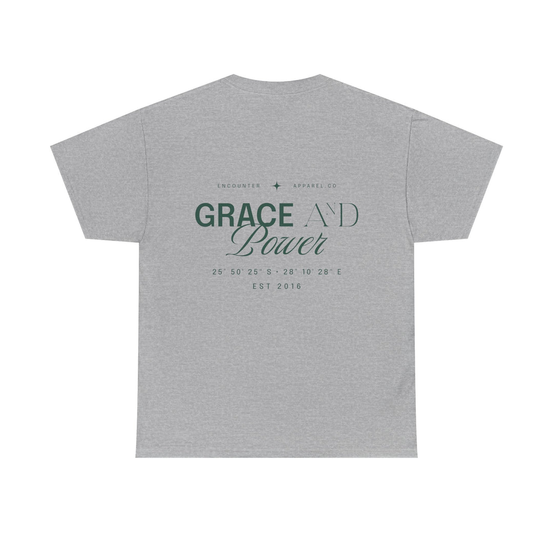 Grace &amp; Power Coordinates Tee (Green Print)