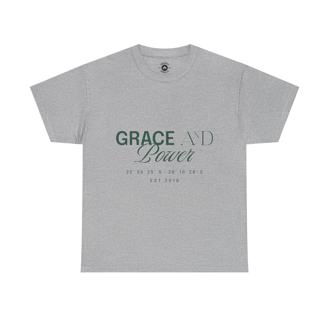 Grace &amp; Power Coordinates Tee (Green Print)