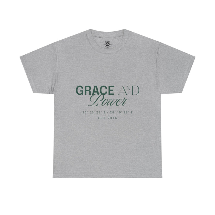 Grace &amp; Power Coordinates Tee (Green Print)