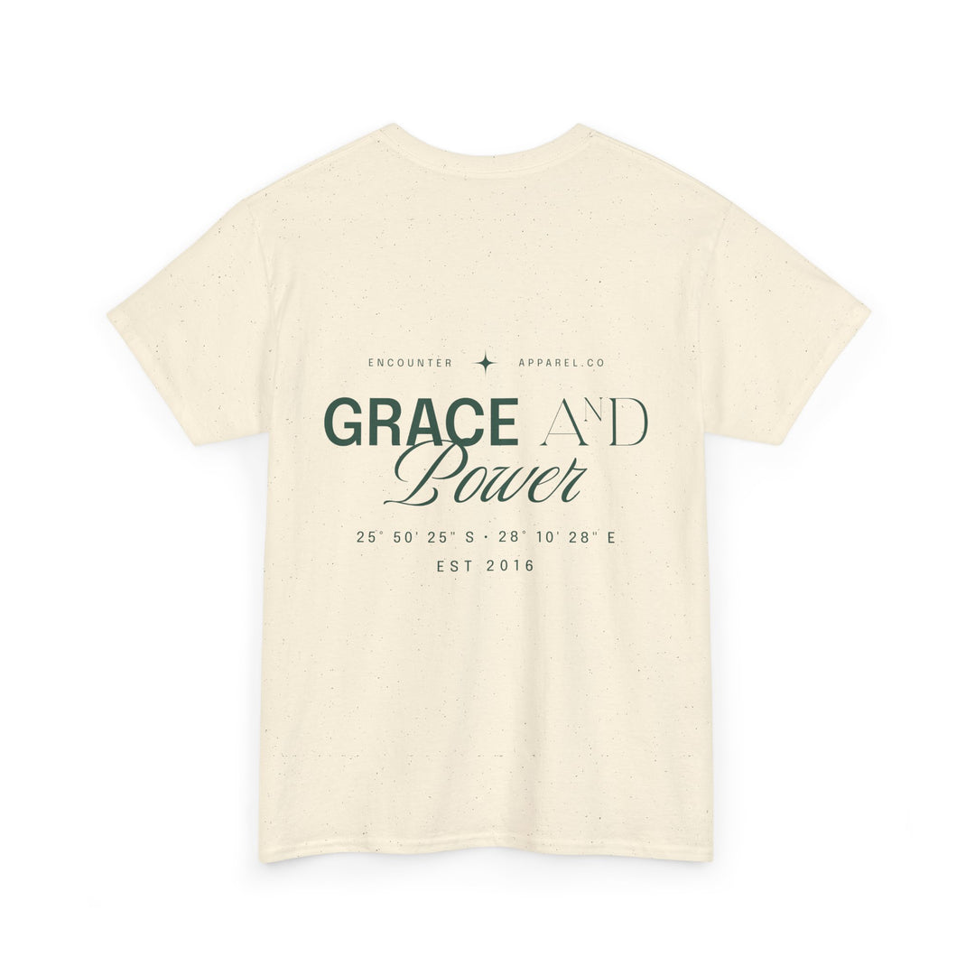 Grace &amp; Power Coordinates Tee (Green Print)