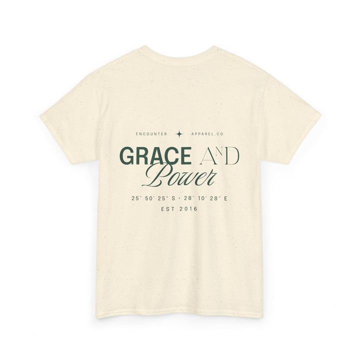Grace &amp; Power Coordinates Tee (Green Print)