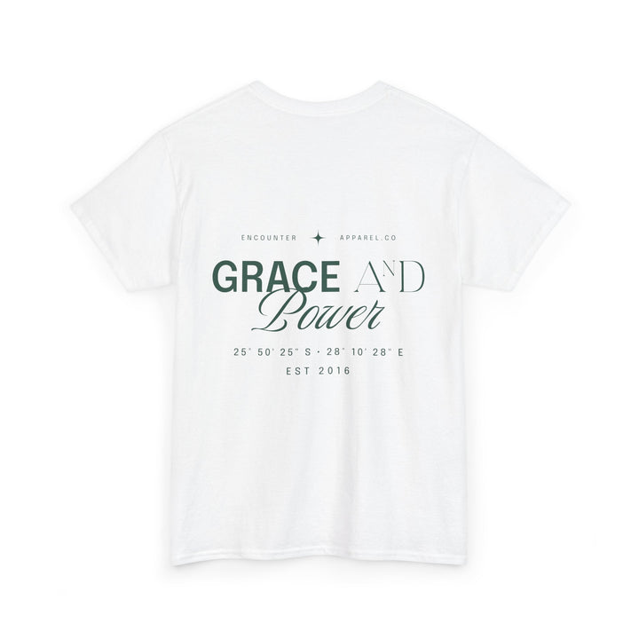 Grace &amp; Power Coordinates Tee (Green Print)