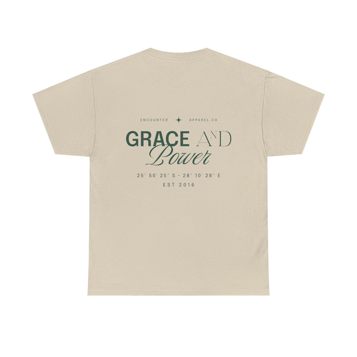 Grace &amp; Power Coordinates Tee (Green Print)