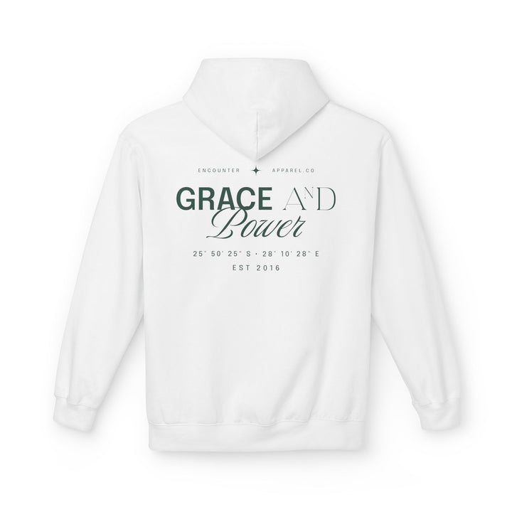 Grace &amp; Power Coordinates Premium Hoodie (Green print)