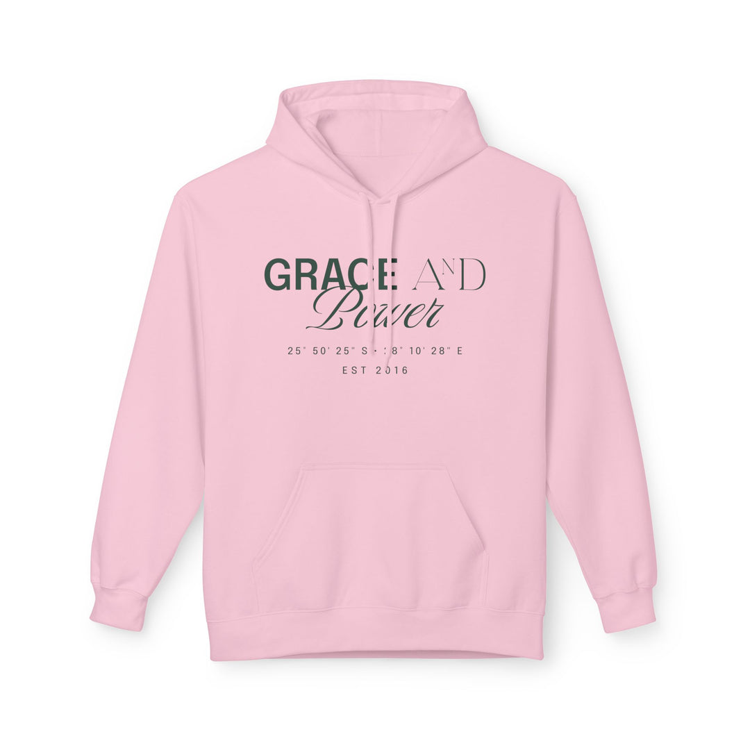 Grace &amp; Power Coordinates Premium Hoodie (Green print)