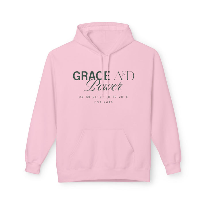 Grace &amp; Power Coordinates Premium Hoodie (Green print)