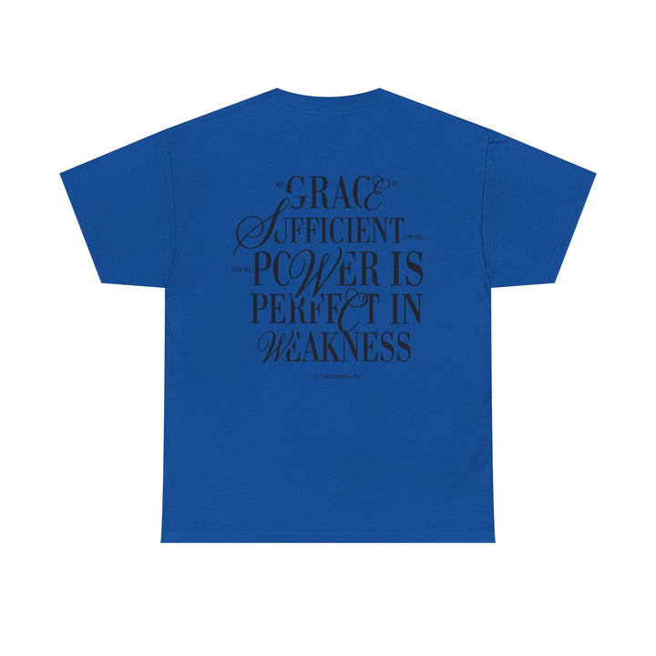 Grace &amp; Power Statement Tee (Dark Print)