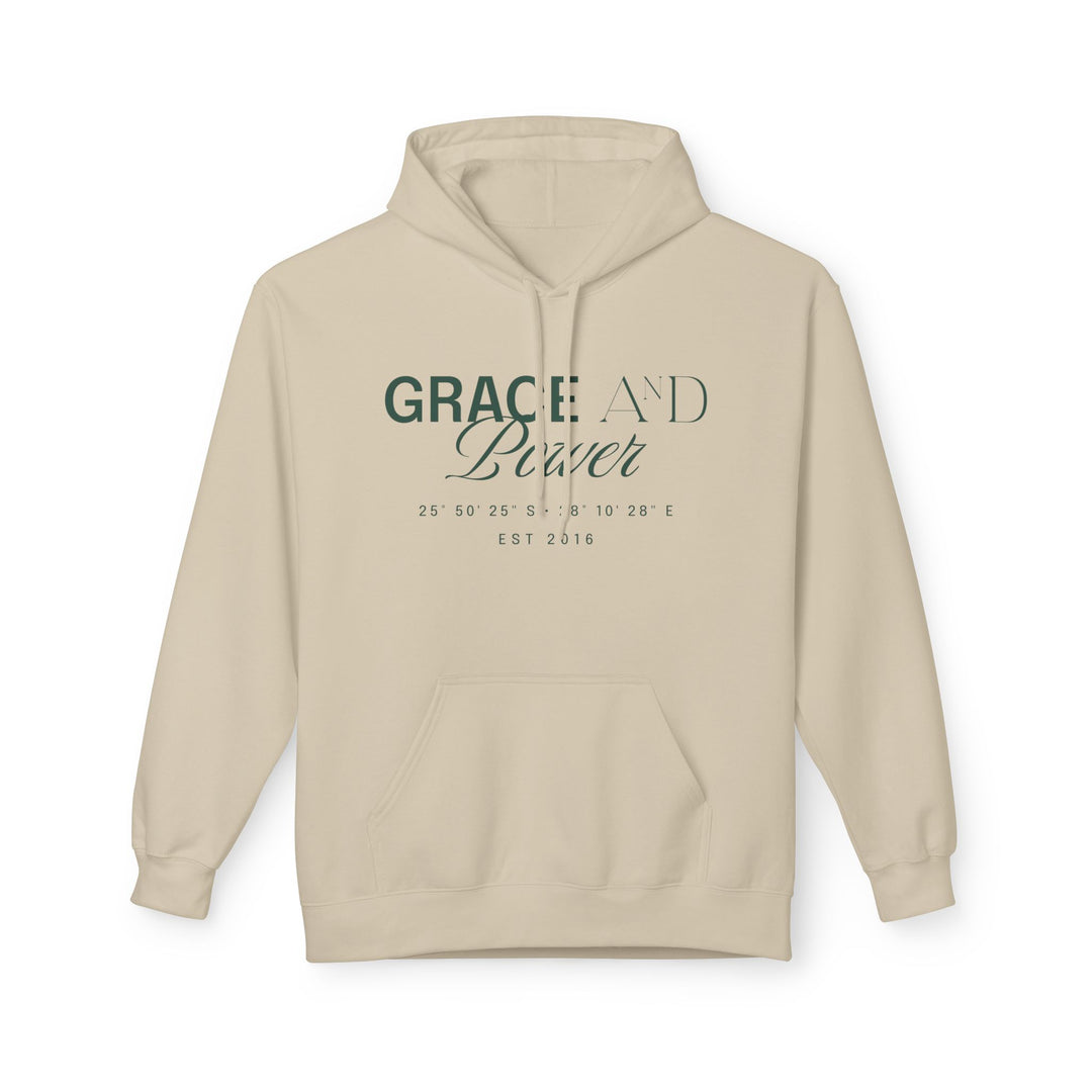 Grace &amp; Power Coordinates Premium Hoodie (Green print)