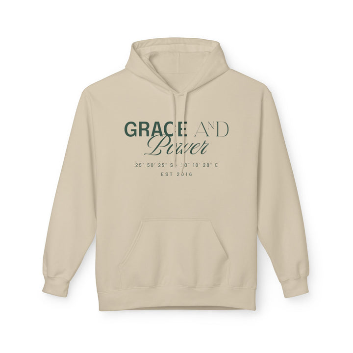 Grace &amp; Power Coordinates Premium Hoodie (Green print)