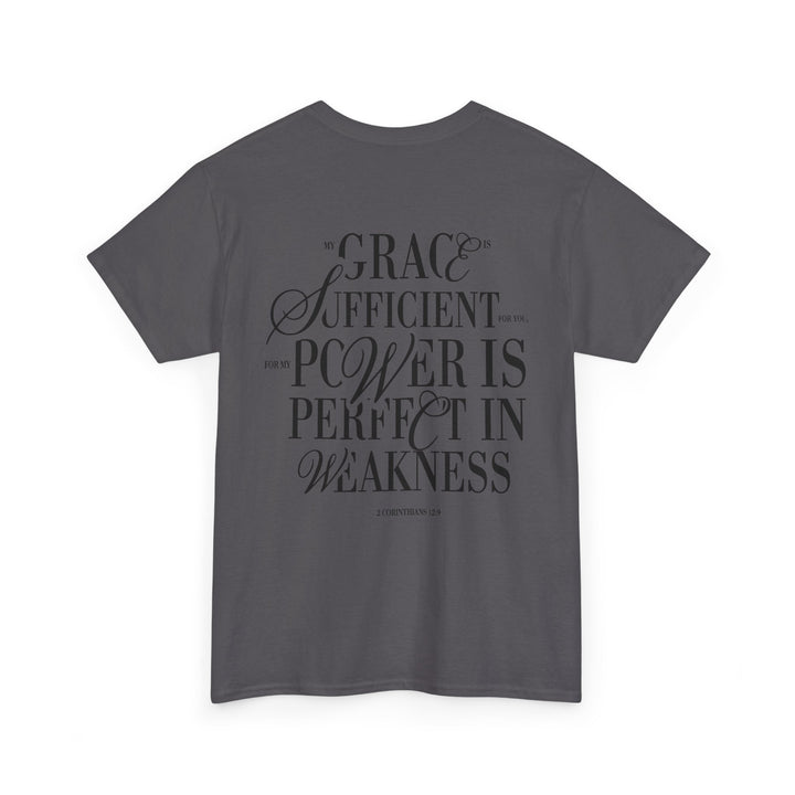 Grace &amp; Power Statement Tee (Dark Print)