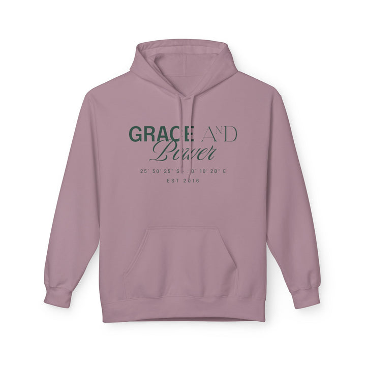 Grace &amp; Power Coordinates Premium Hoodie (Green print)