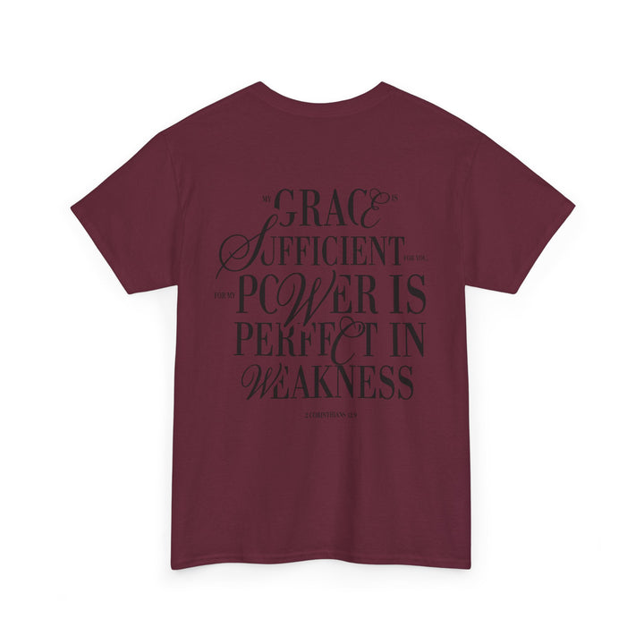 Grace &amp; Power Statement Tee (Dark Print)