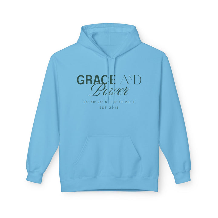 Grace &amp; Power Coordinates Premium Hoodie (Green print)