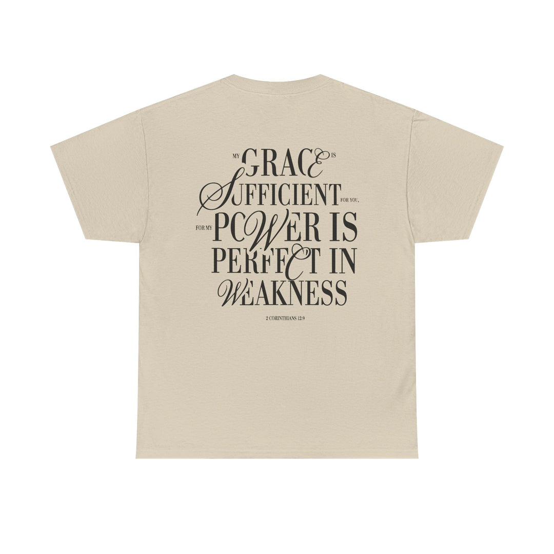 Grace &amp; Power Statement Tee (Dark Print)